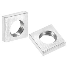 10Pcs M5x8mmx2mm Square Nuts Carbon Steel Zinc Plated Coarse Thread Nuts