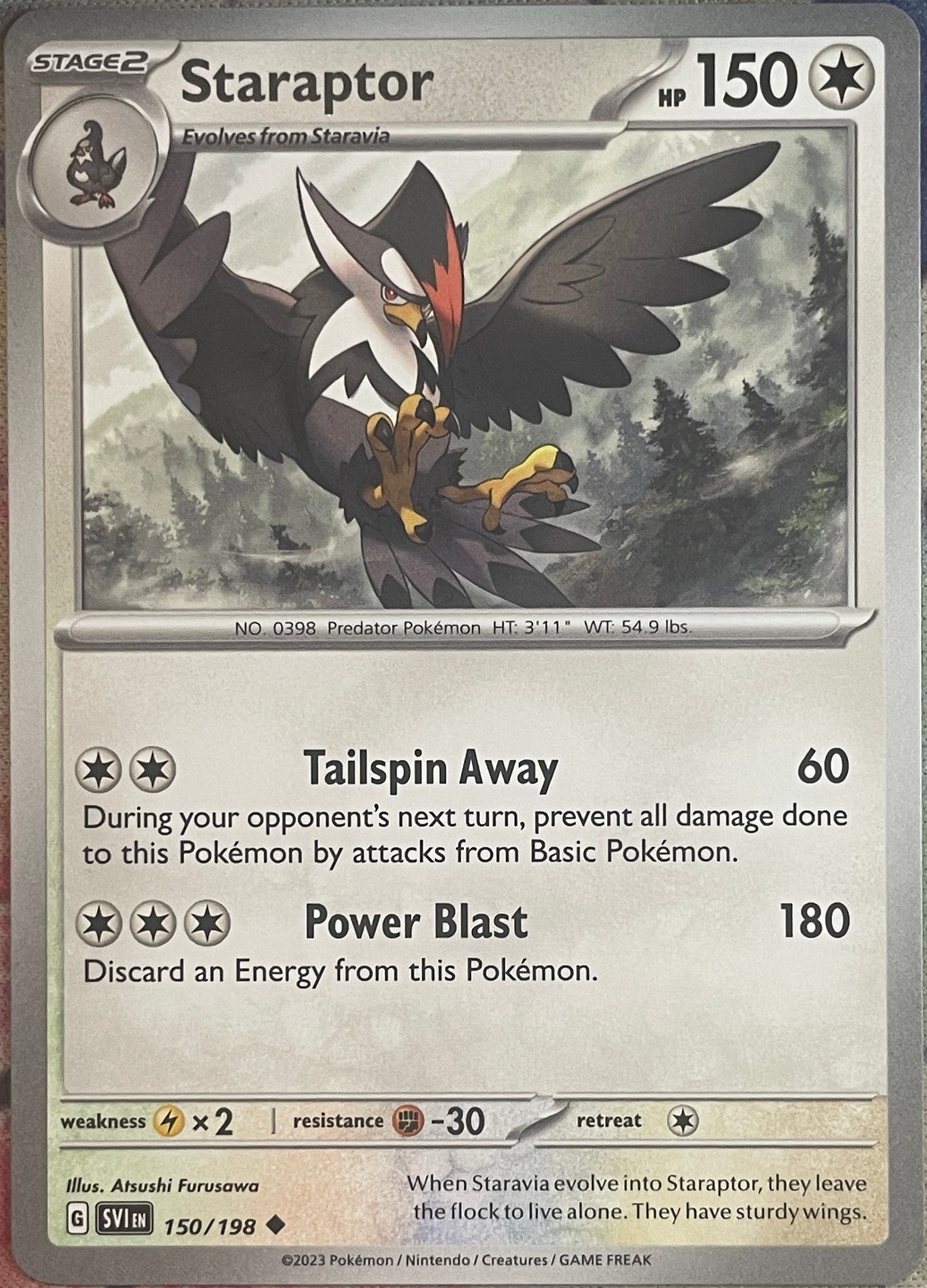 Staraptor - 150/198 - Scarlet & Violet Base Pokemon 2023