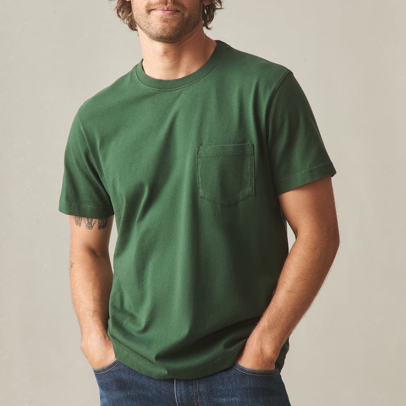 American Giant Men's Pocket Tee Size M Made in USA