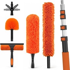 LAANPOLE 6m Feather Duster Kit Telescopic Pole Microfiber Window Cleaner  HSEGAR