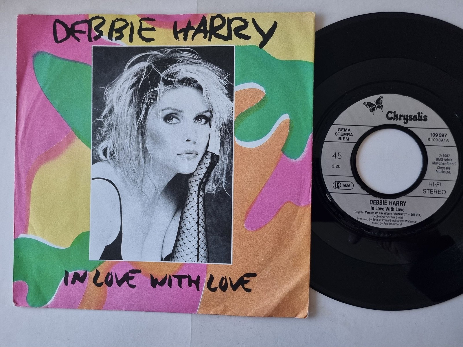 Debbie Harry - In Love with Love/ French Kissin' In The USA 7'' Vinyl/ Blondie
