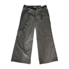 New Cato Women Pant Work trousers Great Herringbone Pocket Belt Wide Leg 14