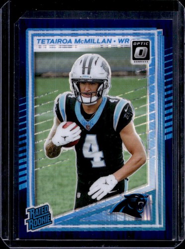 2025 Panini Donruss Optic Tetairoa McMillan Rated Rookie Purple Shock Prizm #209
