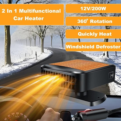 #ad Car Heater 12V 200W Portable Heaters for Vehicle2 In 1 Heating Cooling FanPlug $36.99
