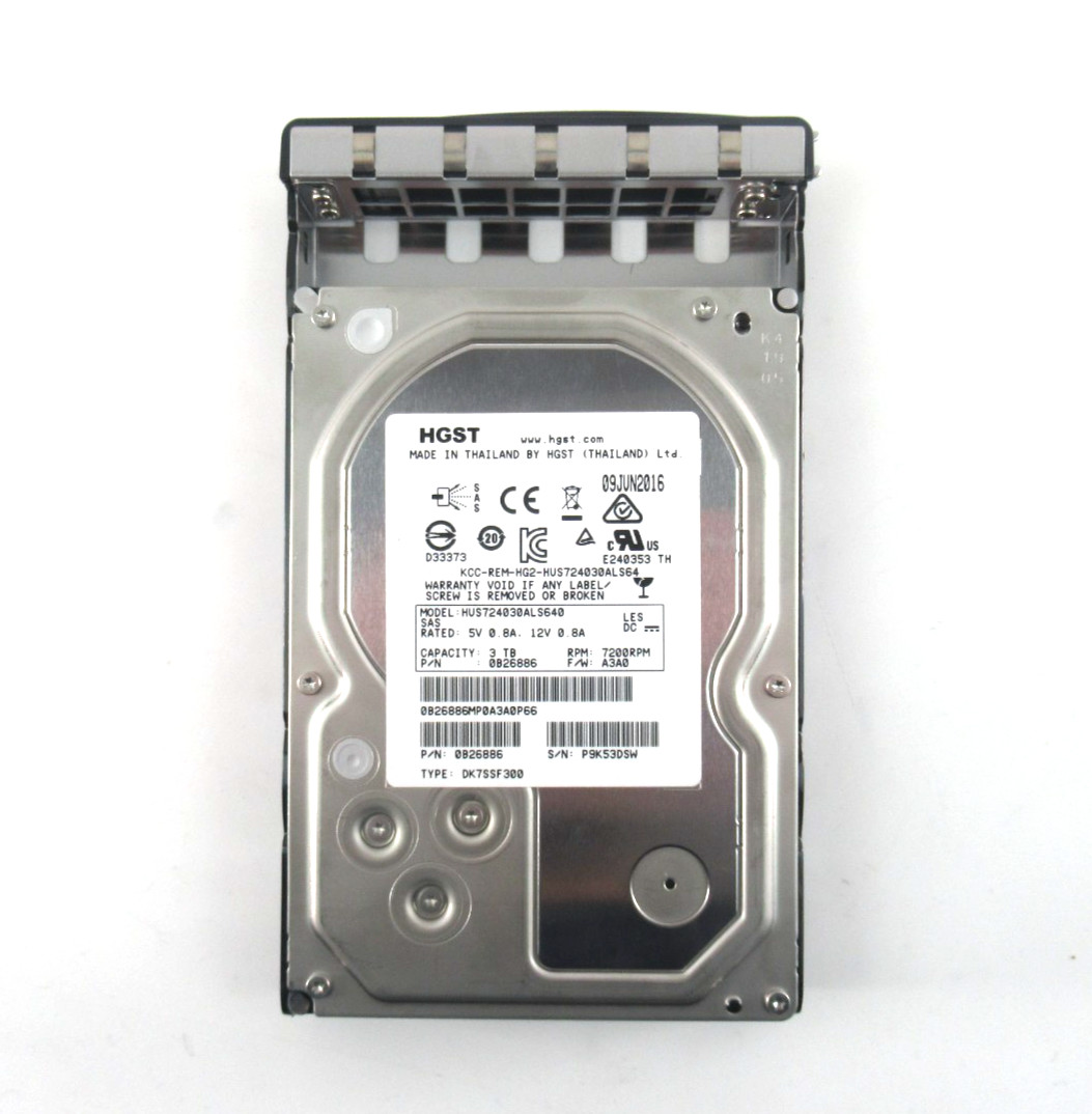 3TB SAS 3.5"" 7200RPM 6Gb/s 64MB HDD - HUS724030ALS640