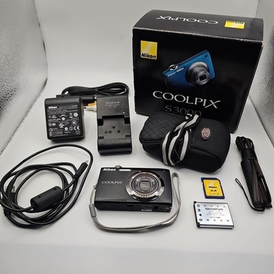 Digitalkamera Nikon Coolpix S3000 Schwarz Zustand Sehr Gut Getestet Kamera Foto 