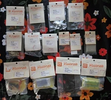 Assorted Lot OF 14 Plastruct Railroad Town Miscellaneous Bags NEW