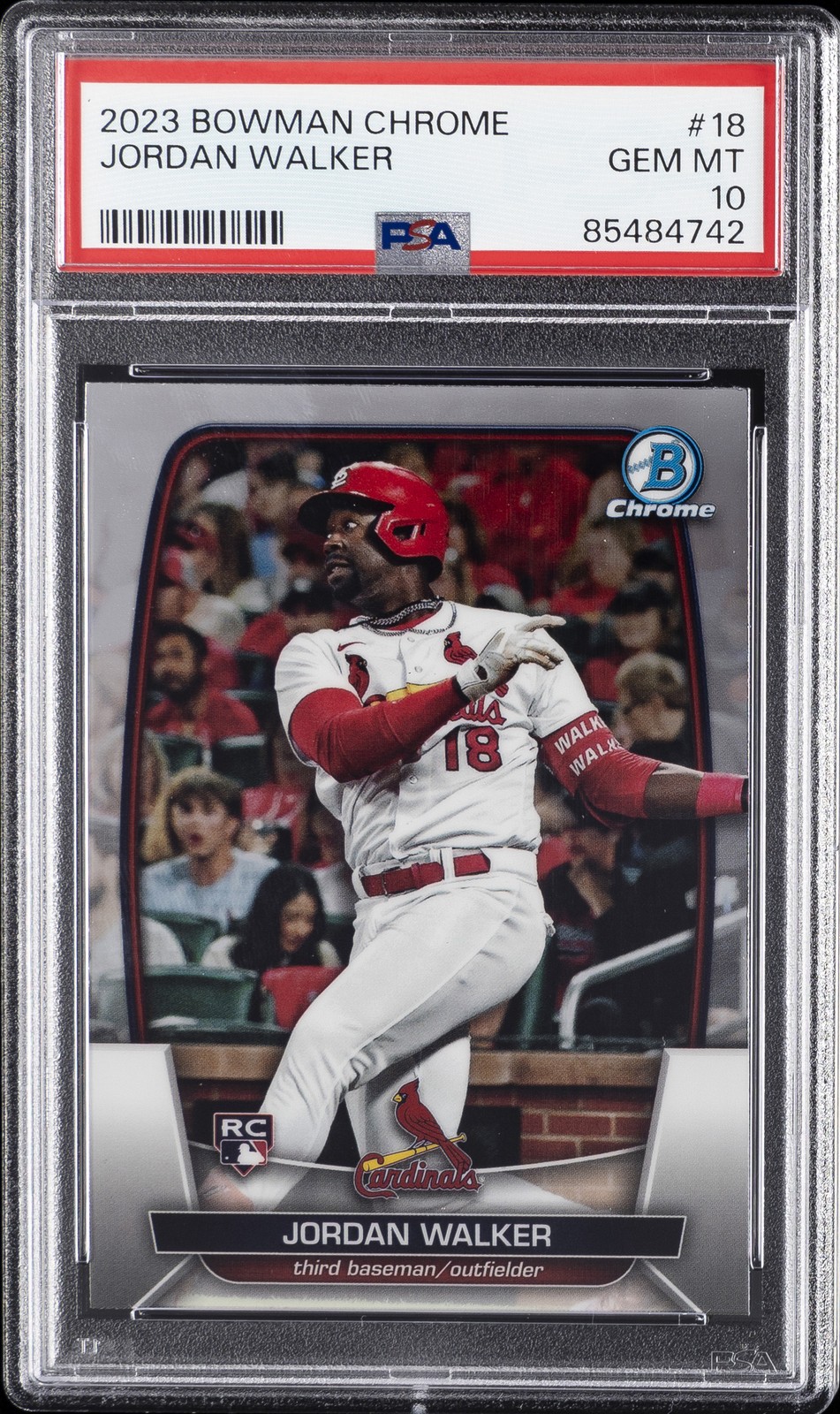 2023 BOWMAN CHROME #18 JORDAN WALKER ROOKIE RC PSA 10