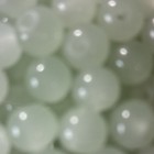 Green Pale Smooth Round Glass Beads 8mm Loose Lot Center Holes Bagged — photo 3