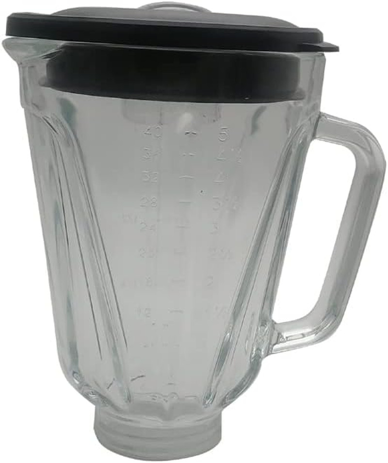 5 Cup 40 OZ round Glass Blender Pitcher&Container or Replace