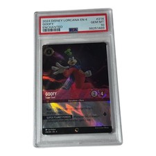 Disney Lorcana EN4 Ursula's Return Enchanted Goofy - Super Goof 214 PSA 10