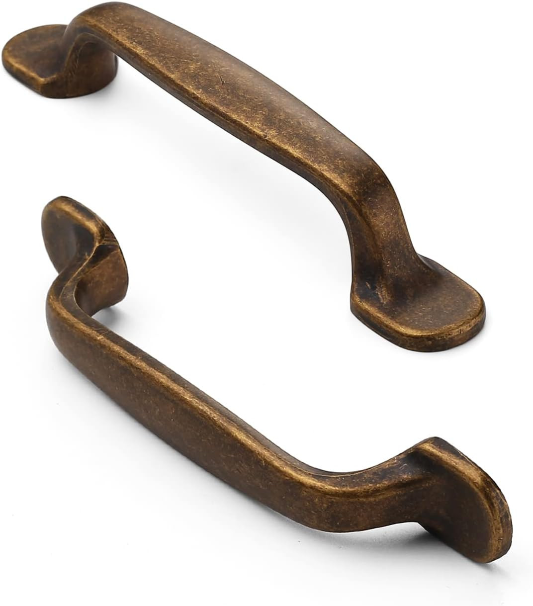 12Pack Antique Brass Kitchen Cupboard Handles, Cabinet Hardware Drawer Appliance