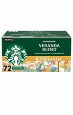Starbucks Blonde Roast K-Cup Coffee Pods, Veranda Blend 72 ct. New