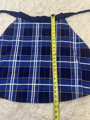 Her Universe Doctor Who Women’s Blue Plaid Tardis A-Line Midi Skirt Size Small - Picture 4 of 11