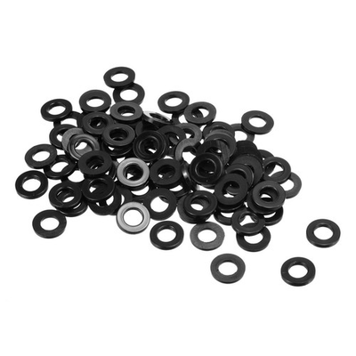 #ad #ad 100Pcs M6 Nylon Flat Washer 6mm ID 12mm OD Sealing Spacer Gasket Ring Black $14.78
