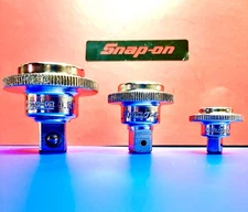 Snap-On Tools 3pc Mixed Drive Ratchet Spinner Adapter Set 1/4”,  3/8”,  1/2”