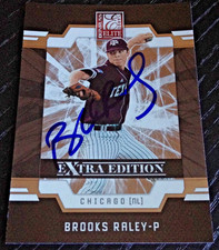 Brooks Raley - 2009 Donruss Elite Rookie RC Signed Autograph Auto Card #47 Cubs. rookie card picture