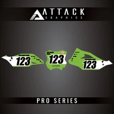 Attack Graphics Pro Series Number Plate Backgrounds For Kawasaki KX250 2022
