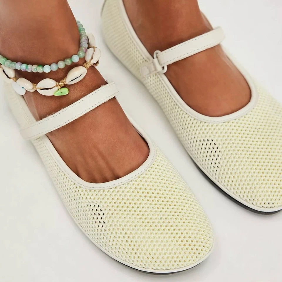 Camper Nina Split Sole Mary Jane Ballet Flats White Size 41 / 11 NWT - Image 3 of 4