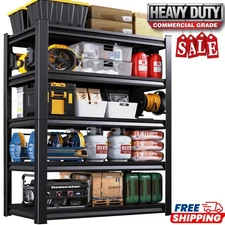 3050 lbs Garage Shelving 5-Tier Heavy Duty 72" Adjustable Metal Storage Rack New