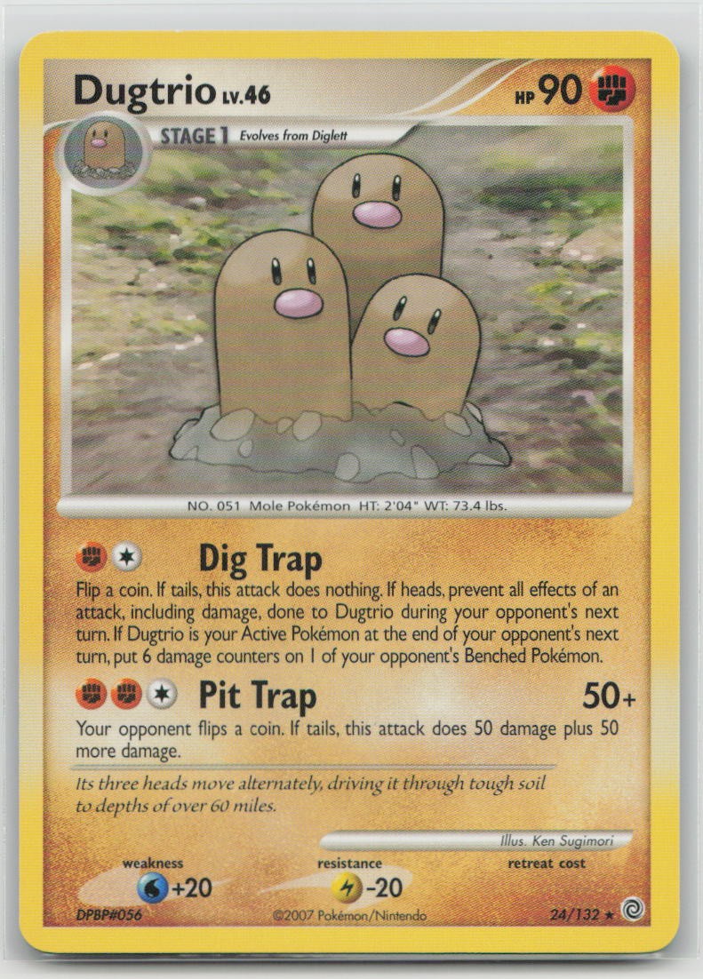 Dugtrio 24/132 Rare Secret Wonders Pokemon Lightly Played
