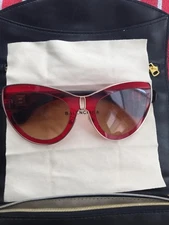 Balenciaga Red Cat Eye Sunglasses - Authentic