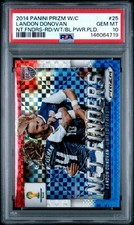 2014 PANINI PRIZM WORLD CUP NET FINDERS #25 LANDON DONOVAN PSA 10