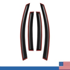Wind Deflector For Nissan Sentra 2007-2012 Black Out-channel Tape-on 4x Us Wind Deflector For Nissan Sentra 2007-2012 Black Out-channel Tape-on 4x Us