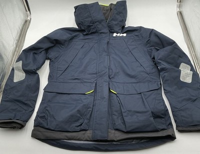 Helly Hansen Men's Pier 4.0 Skiing Snow Hooded Jacket Navy Blue Size XS