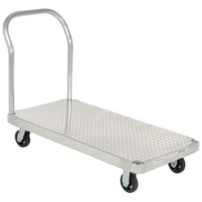 Platform Truck with Diamond Deck Aluminum 48 x 30 1400 Lb. Cap.