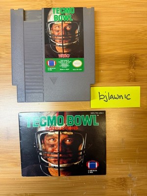 Tecmo Bowl NES Nintendo 1985 Tested, Original owner, w/ manual