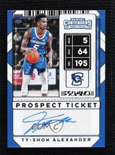 2020 Contenders Draft Picks Sticker Prospect Ticket Ty-Shon Alexander Auto k0s