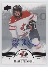 2016 Upper Deck Team Canada Juniors Women's Black Blayre Turnbull #15 Auto 0d7y