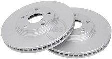2x A.B.S. Disque de frein Avant pour TOYOTA Highlander I (XU20) 296mm 17217