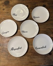 6 assiettes à fromage anciennes – Euro Porcelaine – Fromages français