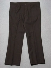 RD05438 NWT *WRANGLER* BOOT CUT POLYESTER DRESS JEANS 42x30 (msr 42"x30") BROWN
