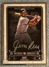 Jim RICE🔥2015 Topps Museum Collection Silver Framed AUTO #MC-JR 4/10 HOFer