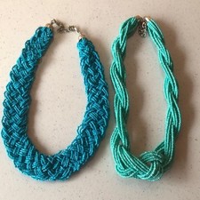 Elegant Turquoise Beaded Necklace Set Turquoise Green