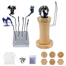 Miniature Painting Handle,Set:1 Panting Handle + 1 Caly + 6 PCS Bendable Alli...