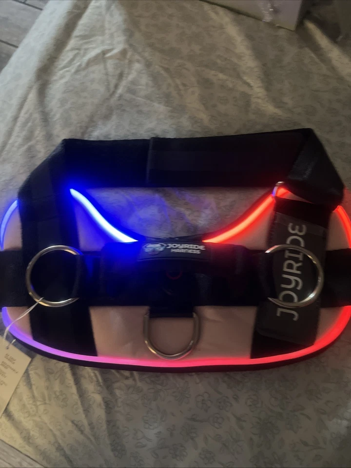 Arnés Para Perros Con Luz Neón Para La Noche Material Doble Foto 3 de 4