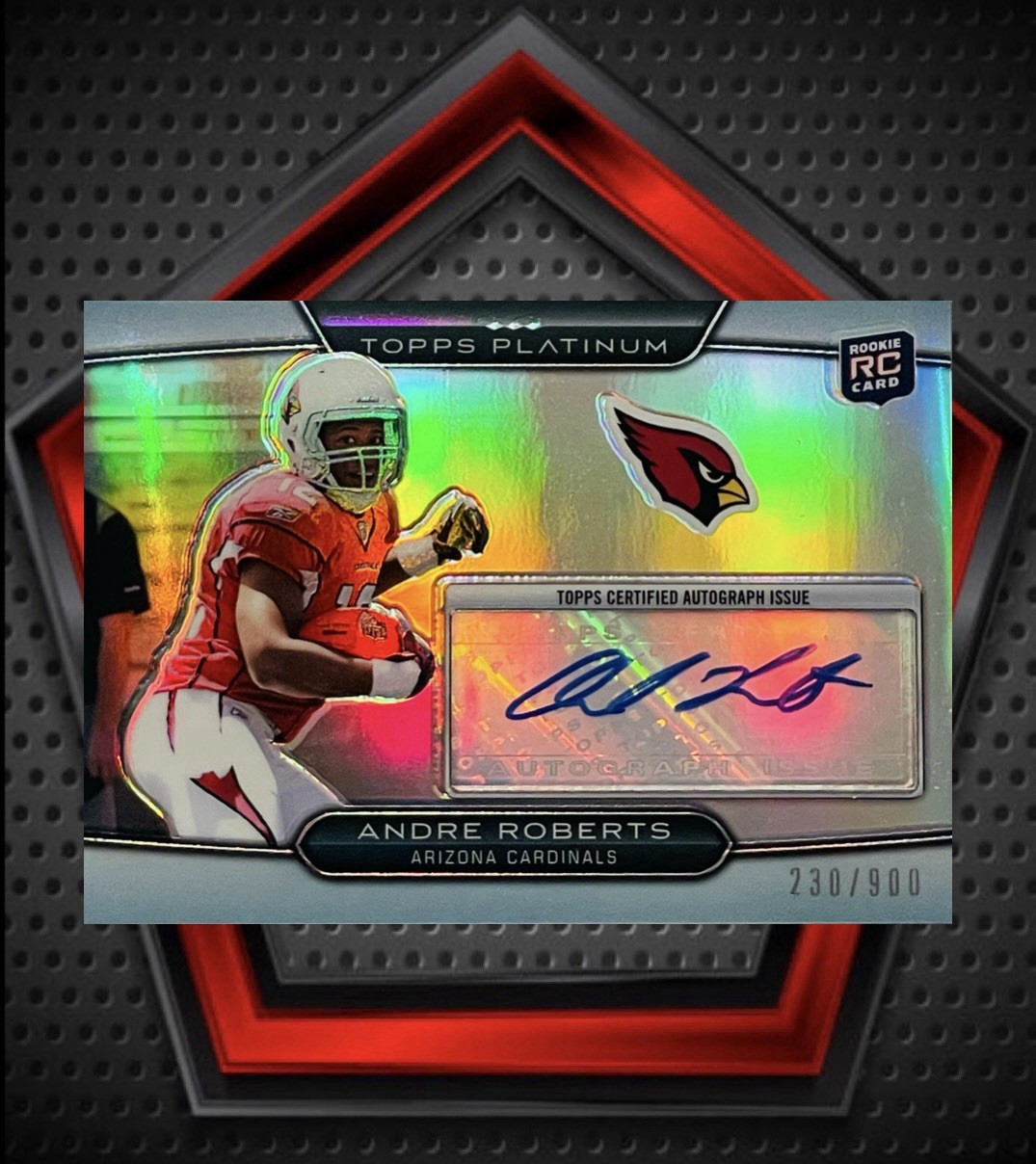 Andre Roberts Topps Platinum #34 Autograph Refractor