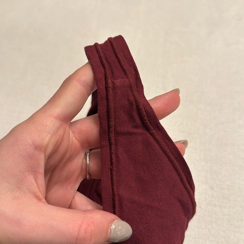 NWOT LA SENZA COTTON BURGUNDY UNDERWEAR Size S - Picture 4 of 5