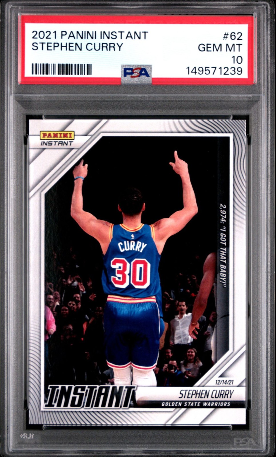 Panini Stephen Curry front