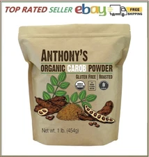 Anthony's Organic Carob Powder, 1 lb, Gluten Free, Non GMO, Cocoa Powder Alterna