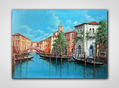 Original Ölgemälde Venedig   ''Riflessi Veneziani'' von Nino Morra (70x50)
