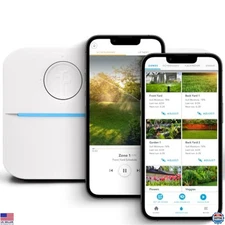 Smart WiFi Sprinkler Controller 8-Zone, App Scheduling, Weather Intelligence