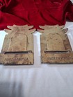 Brass Pagoda/Temple Folding Pair of BOOKENDS  Hollywood Regency MCM Chinoiserie — photo 3