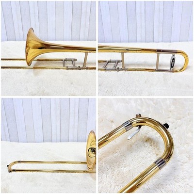 YAMAHA YSL-647 Professional Gold Bb Tenor Trombone Serviced