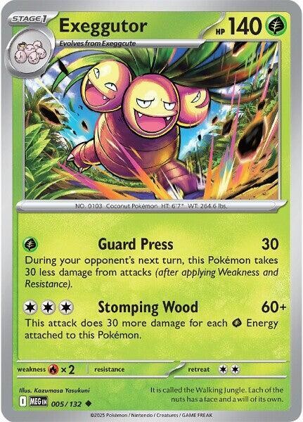 Exeggutor Uncommon ME01: Mega Evolution 005/132 NM