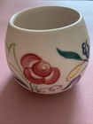 Poole Pottery  Pot with Hand Painted Flowers  Vintage c1955  Signed
